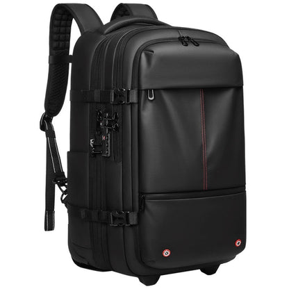 Vacuum Expandable Trolley Backpack Large Capacity Scalable Business Trip