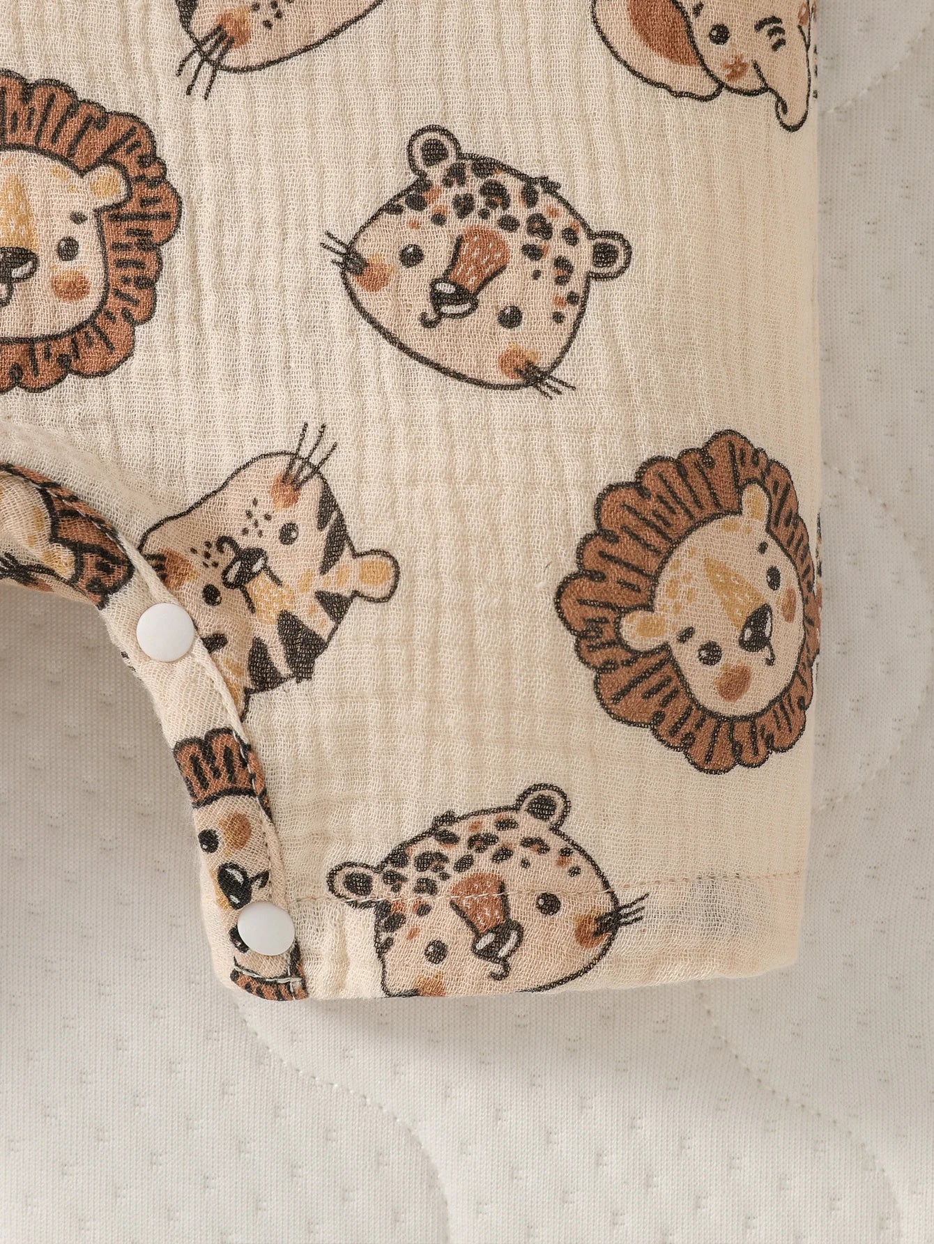 2024 New Cotton Soft Baby boys summer Sleeveless cute cartoon animals printed Daily  Jumpsuit