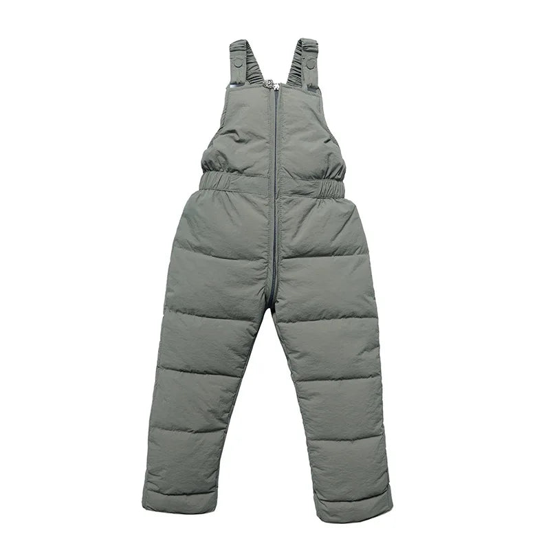 Winter Children Warm Overalls Autumn Girls Boys Thick Pants Baby Girl Jumpsuit For 1-5 years High Quality Kids Ski Down Overalls