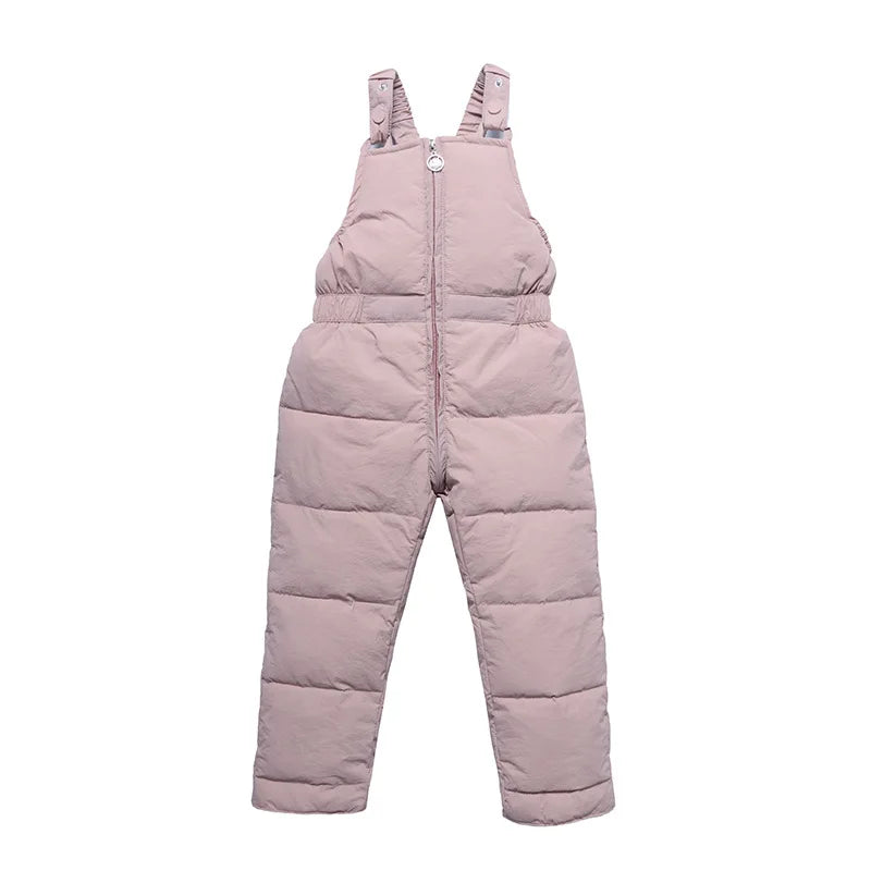 Winter Children Warm Overalls Autumn Girls Boys Thick Pants Baby Girl Jumpsuit For 1-5 years High Quality Kids Ski Down Overalls