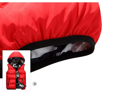 Parent-Child Outfits Warm Camo Reversible Vest Girls Boys Cotton Full Zip Waistcoat School Kids Outerwear Child Jacket 100-185cm