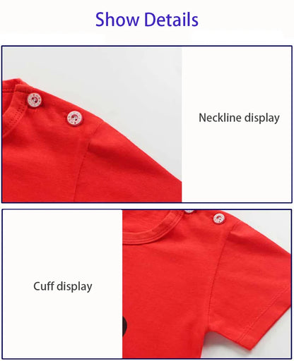 Kids Clothes Set Baby Boy/Girl T-Shirt + Shorts Summer Clothing Cotton Cartoon Casual Boys Tracksuit Children Baby Clothes Set