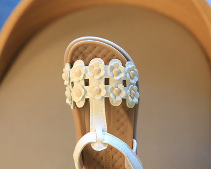 Trend Summer New Children Beach Shoes Soft Sole Cute Flowers Sandals Shoes Kids Gladiator Sandals