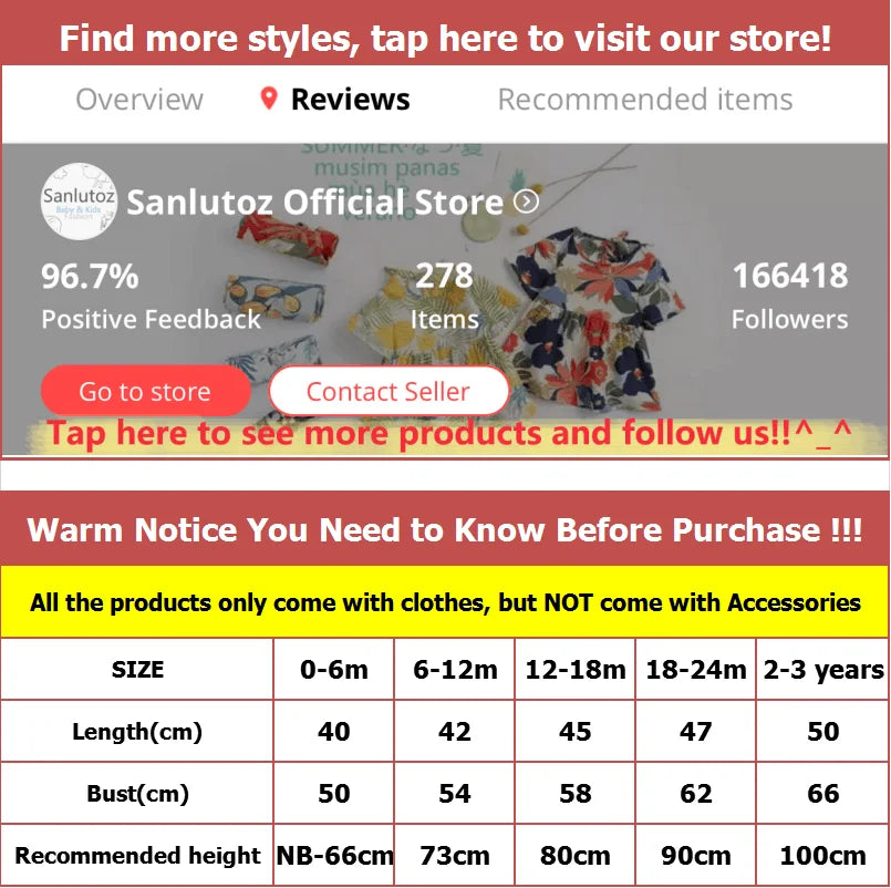 Sanlutoz Toddler Boys Summer Cotton Sleeveless Bodysuits Infants Boys Animal Clothes Casual