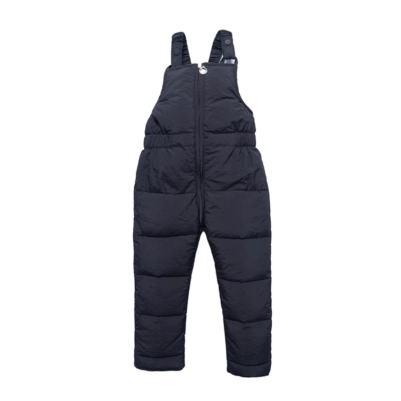 Winter Children Warm Overalls Autumn Girls Boys Thick Pants Baby Girl Jumpsuit For 1-5 years High Quality Kids Ski Down Overalls