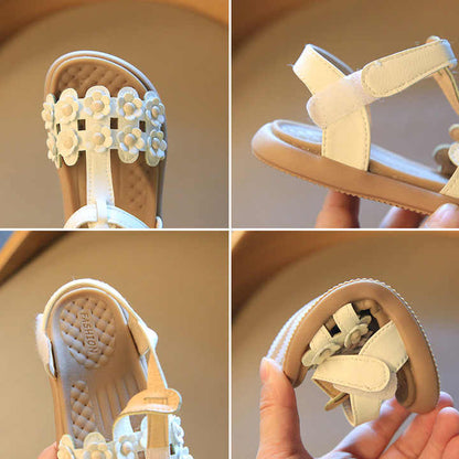 Trend Summer New Children Beach Shoes Soft Sole Cute Flowers Sandals Shoes Kids Gladiator Sandals