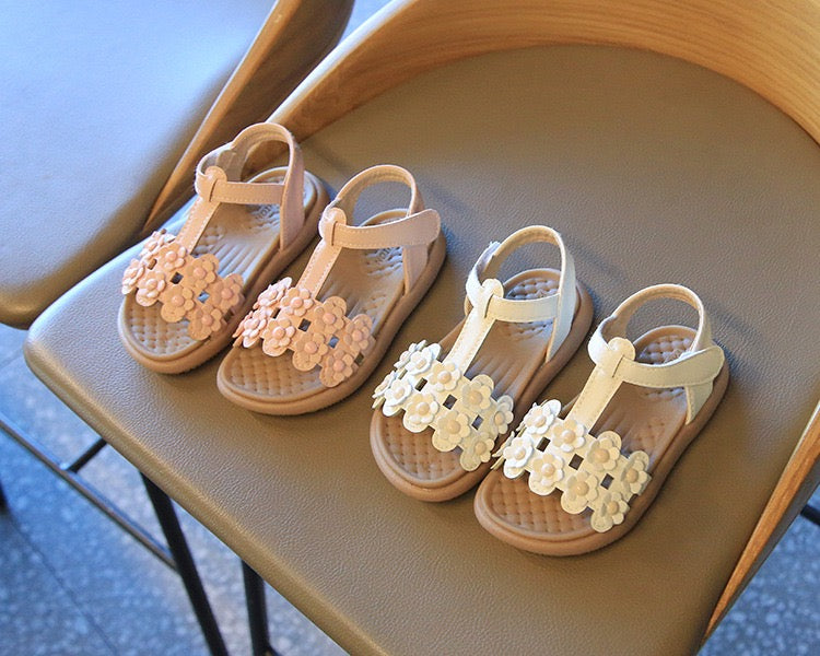 Trend Summer New Children Beach Shoes Soft Sole Cute Flowers Sandals Shoes Kids Gladiator Sandals