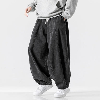 Men's Lantern Plus Size Japanese-style Retro Baggy Straight Trousers