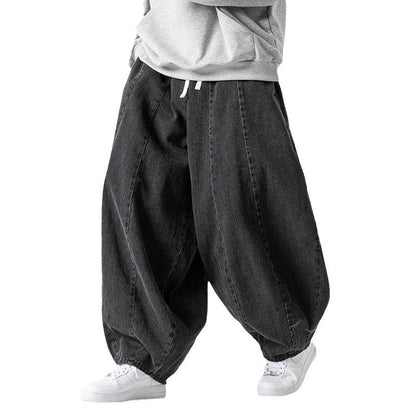 Men's Lantern Plus Size Japanese-style Retro Baggy Straight Trousers