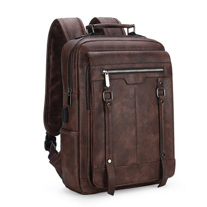 Men's Casual Backpack High School Junior High School Student Schoolbag Simple