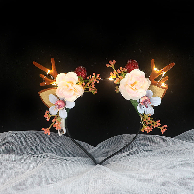 LED Light-Up Glowing Party Flower Headband