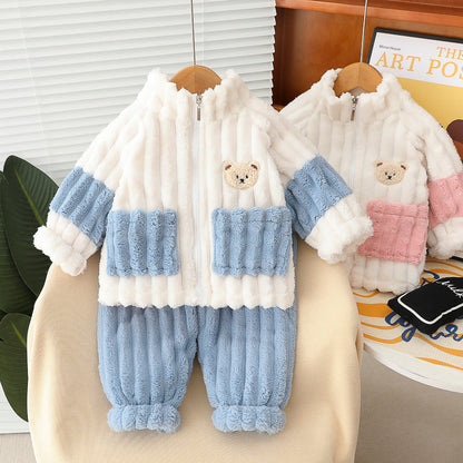 Children's Flannel Pajama Set Autumn & Winter
