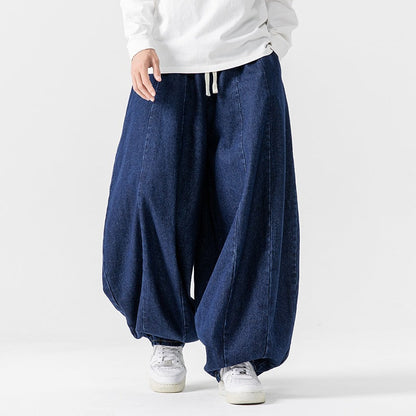 Men's Lantern Plus Size Japanese-style Retro Baggy Straight Trousers