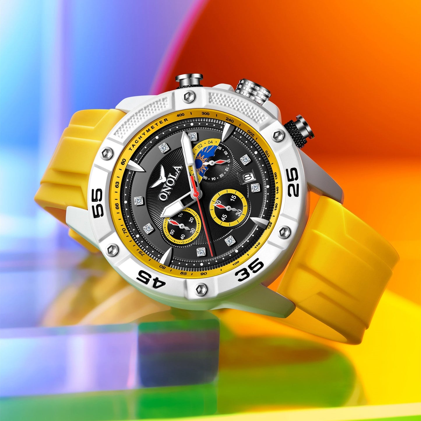 Fashion Casual New Style Multifunctional Quartz Waterproof Tape Watch