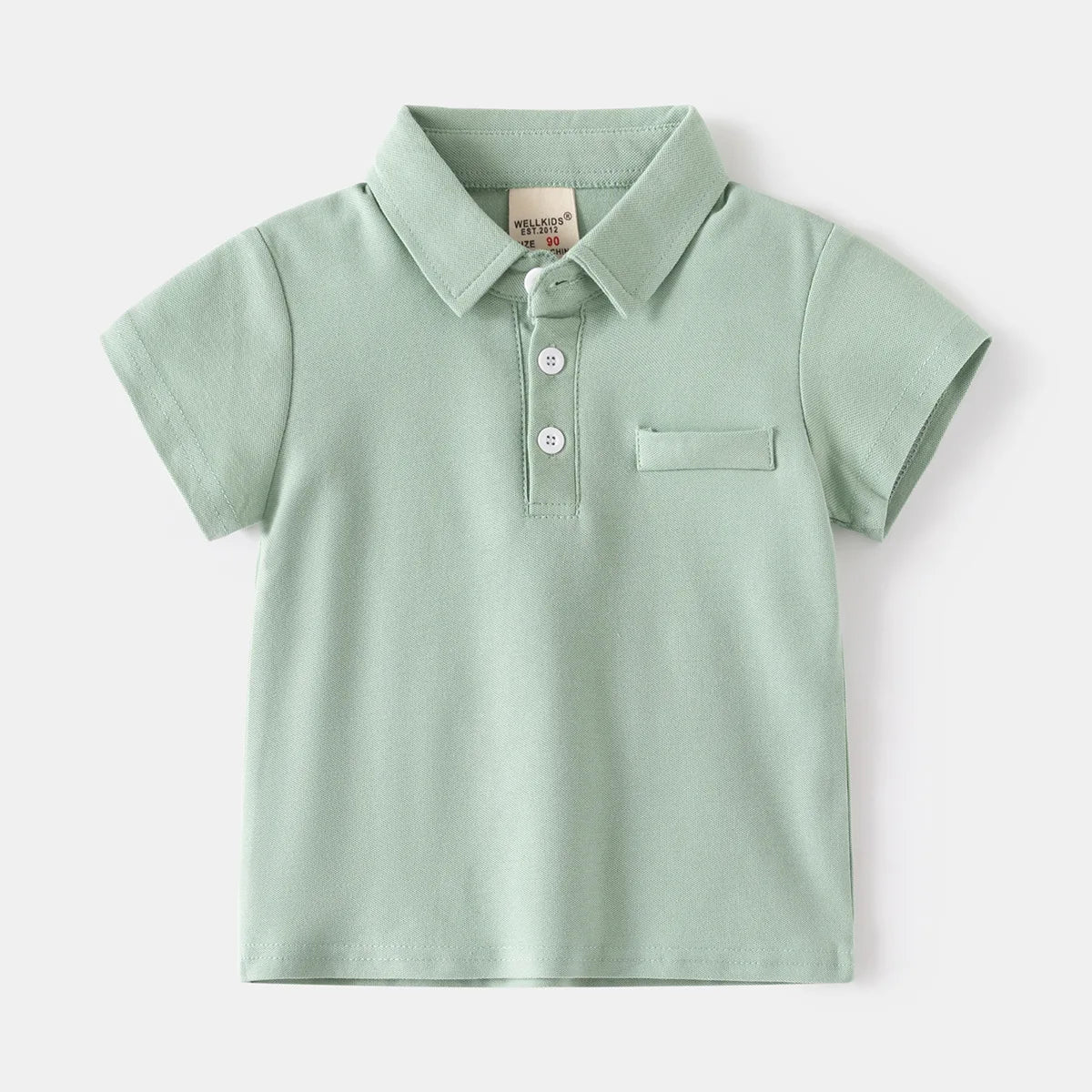 Summer Polo Tshirts for Boys Cotton Fashion Solid Color Toddler Kids Tees Children's Clothes