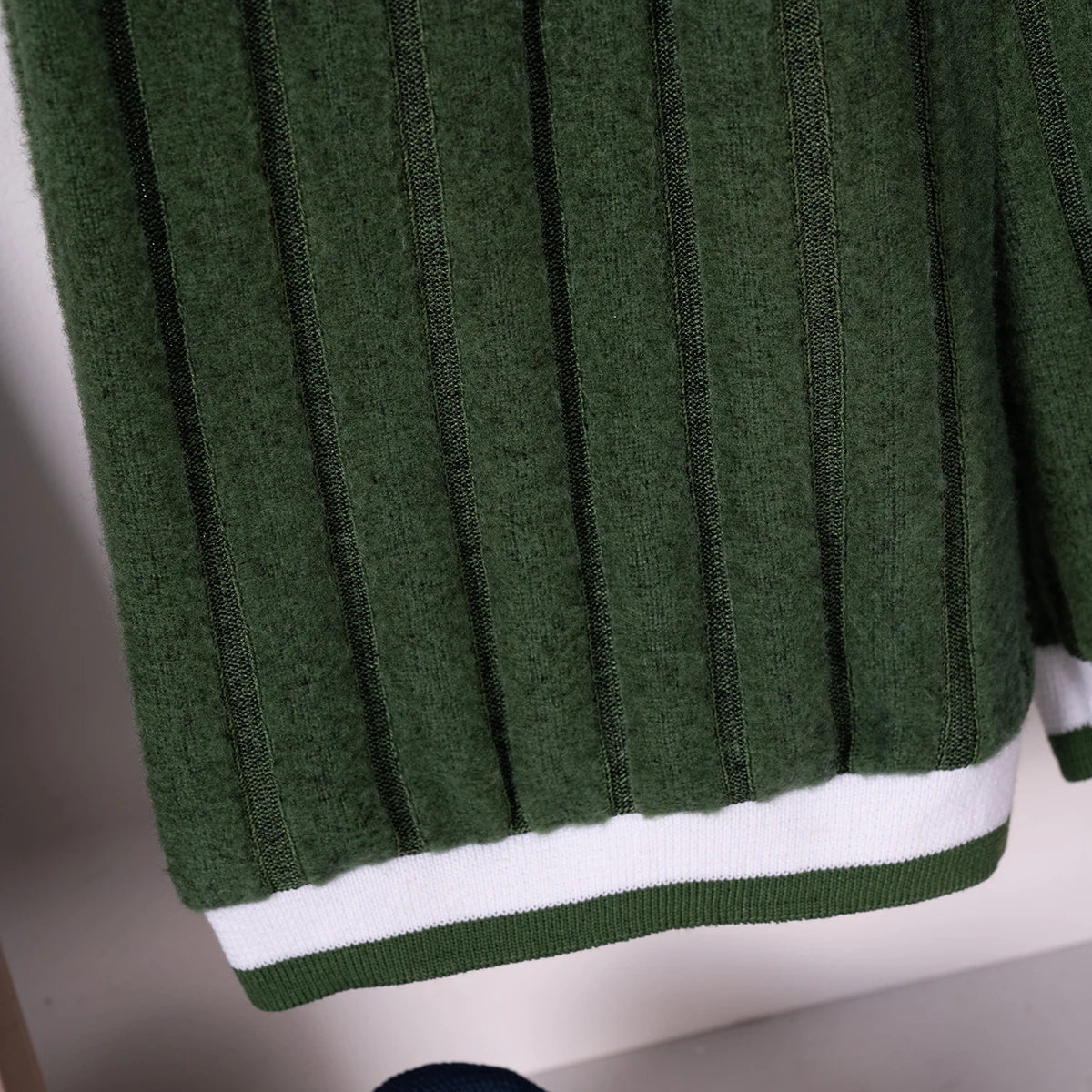 Boys' summer short-sleeved shorts set with British style collar and ribbed set for daily wear or going out