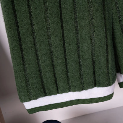 Boys' summer short-sleeved shorts set with British style collar and ribbed set for daily wear or going out