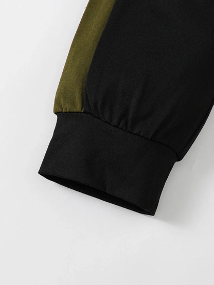 Winter  Cool  4-7  Years  Old  Boy  Long  Sleeves  Splicing   Fabric  Fashion  Sports    Clothing