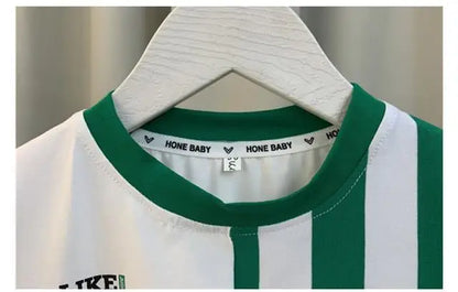 Summer Boy Clothing Suit New Children's Clothes Set Boys Short Sleeve T-Shirt Shorts 2 Piece Set Kids Sportswear Suit 2 4 6 8Y