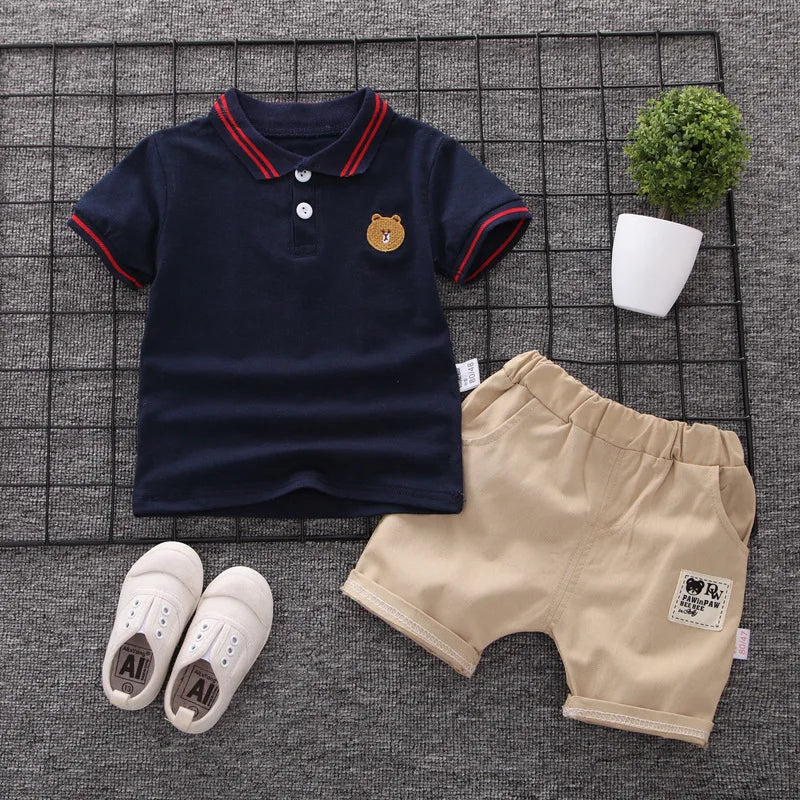 Summer Fashion Baby Boy Clothes Sets T-shirt + Pants 1-4T Toddler Casual Clothing Suits Children Kids Boys Outfits Suit