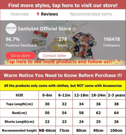 Sanlutoz Cotton Toddler Boys Summer Sleeveless Bodysuits Casual Infants Boys Animal Clothes