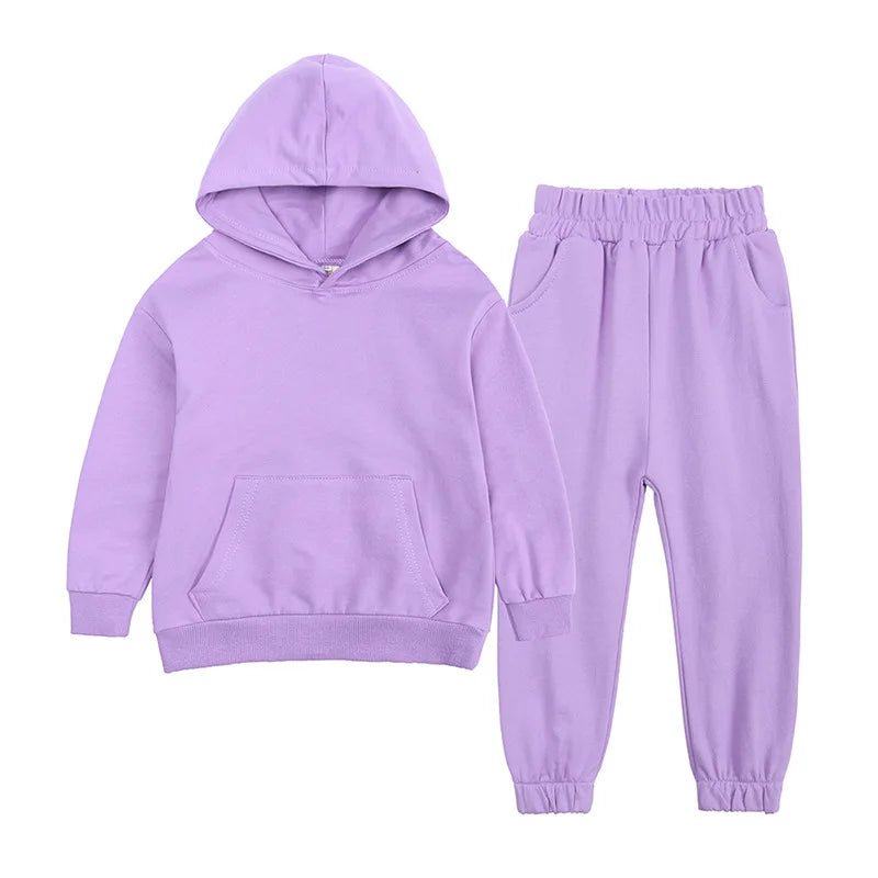 Children Clothes Kids Suit Sweater Girl Hooded Hoodies Pullover Sweatshirt Pant Spring Autumn Girl Boy Tracksuit Sportswear