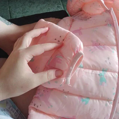 Kids Boy Lightweight Down Jacket Girl Baby Cartoon Dinosaur Outerwear Hooded Coat Autumn Winter Clothes Christmas Birthday Gifts