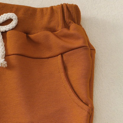 Baby Boys Summer Short Sleeve Outfit with Small Excavator Pattern Infant Toddler Clothing Set