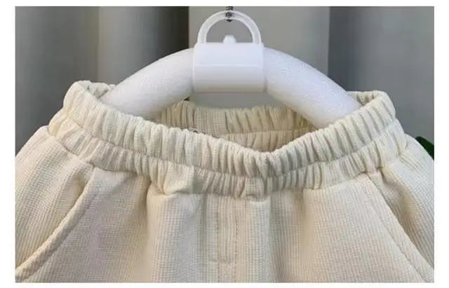 Kids Boys Summer Vest Set New Fashionable Baby Net Red Clothes Boys and Children's Fashion Two Piece Set Kids Outfits