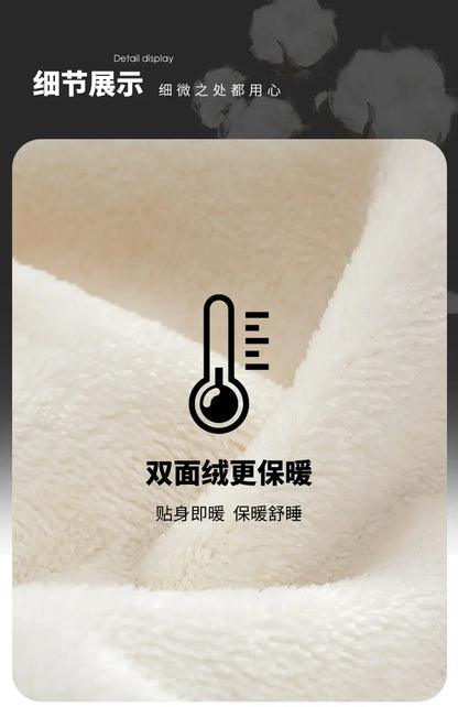 2pcs Sets Warm Home Suits Kids Clothes Flannel Warm Set for Boys Autumn and Winter Thickened Long-sleeved Home Clothes Set