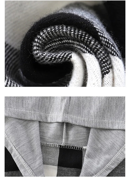 Spring and Autumn Children's Coat plaid boy shirt hooded plaid shirt 2-12 year old girl long sleeved coat baby clothes