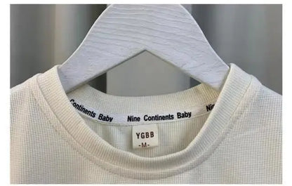 Kids Boys Summer Vest Set New Fashionable Baby Net Red Clothes Boys and Children's Fashion Two Piece Set Kids Outfits