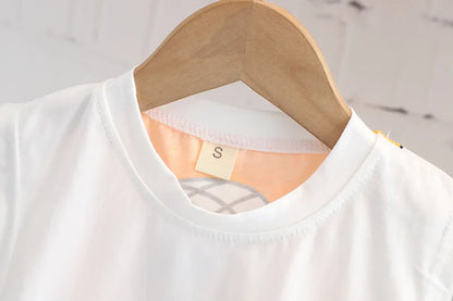 Boys Summer Children Vest Set New Boys Clothes Baby Cartoon Bear Sleeveless T-shirts Shorts 2pcs Casual Sport Sets