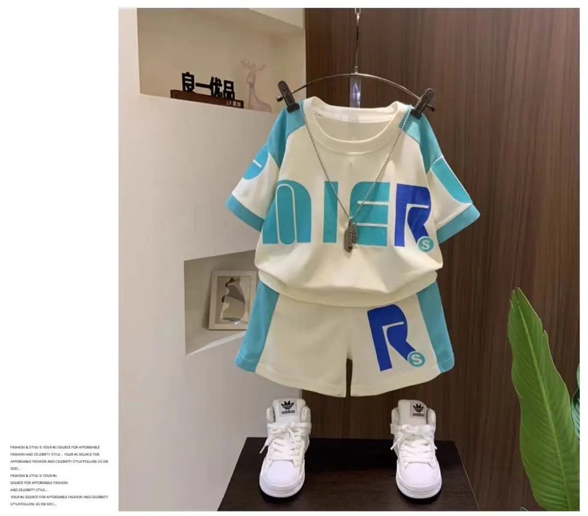 Boys Summer Clothing Children's Fashion Short sleeved Set New Korean Edition Fashionable Boys Summer Thin Casual Two Piece Set