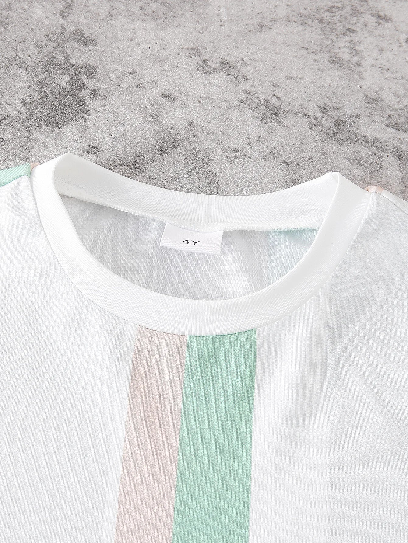 Boys Summer Striped Short Sleeve Two-Piece Set Kids Clothing