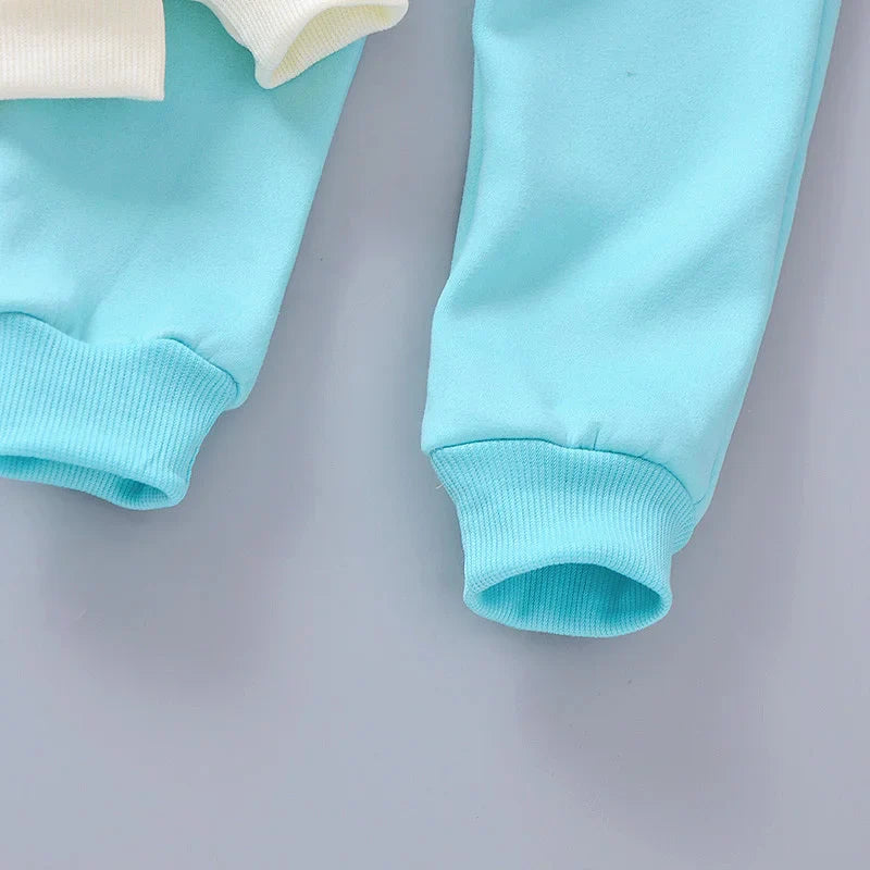 New Autumn Winter  Baby Girl Clothes Children Boys Thickened Hooded Vest T-Shirt Pants 3Pcs/Sets Toddler Costume Kids Tracksuits