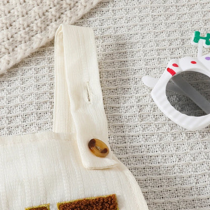 Baby Girls Boys Summer Romper Infant Sleeveless Letter Embroidery Button Casual Overalls