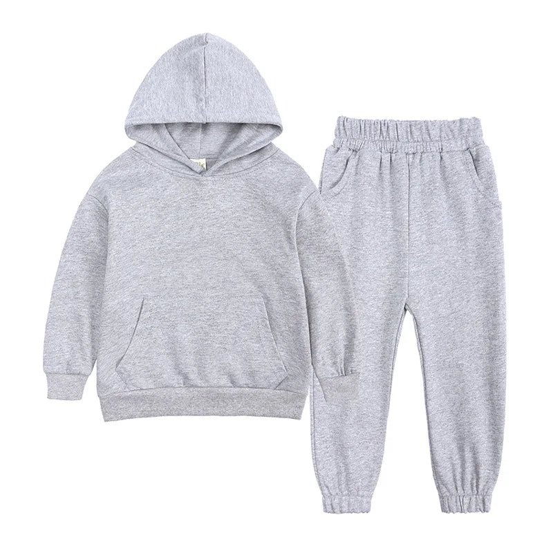 Children Clothes Kids Suit Sweater Girl Hooded Hoodies Pullover Sweatshirt Pant Spring Autumn Girl Boy Tracksuit Sportswear
