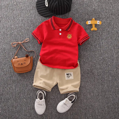 Summer Fashion Baby Boy Clothes Sets T-shirt + Pants 1-4T Toddler Casual Clothing Suits Children Kids Boys Outfits Suit