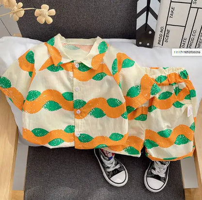 Summer Fashion Baby Boy Clothes Sets T-shirt + Pants 1-4T Toddler Casual Clothing Suits Children Kids Boys Outfits Suit