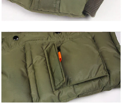 5-14 Years Big Boys Jacket Winter Thicken Warm Teenager Kids Jacket Fashion Long Style Zipper Hooded Children Outerwear Clothing