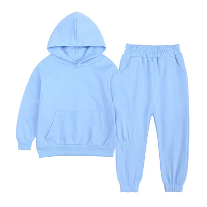 Children Clothes Kids Suit Sweater Girl Hooded Hoodies Pullover Sweatshirt Pant Spring Autumn Girl Boy Tracksuit Sportswear