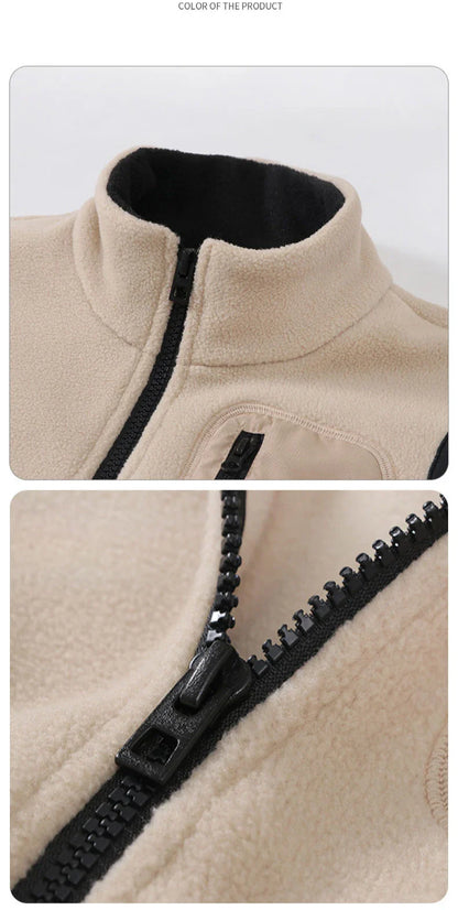 4-18 Years Boys Girls Polar Fleece Vest Autumn Winter Thick Warm Teen Children Tops Outerwear 5A Antimicrobial Kids Waistcoats