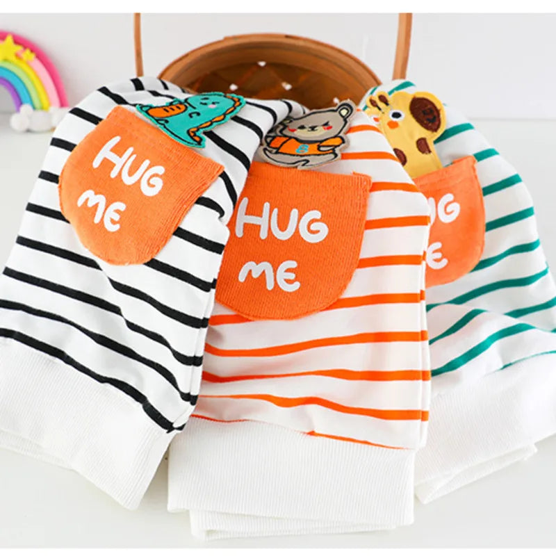 New Spring Autumn Baby Girl Clothes Boys Clothing Children Striped T-Shirt Pants 2Pcs/Set Toddler Casual Costume Kids Tracksuits