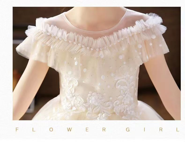 Children's Dress High-end Trailing Princess Dress