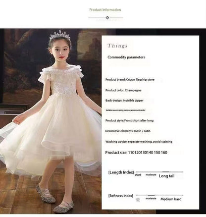Children's Dress High-end Trailing Princess Dress