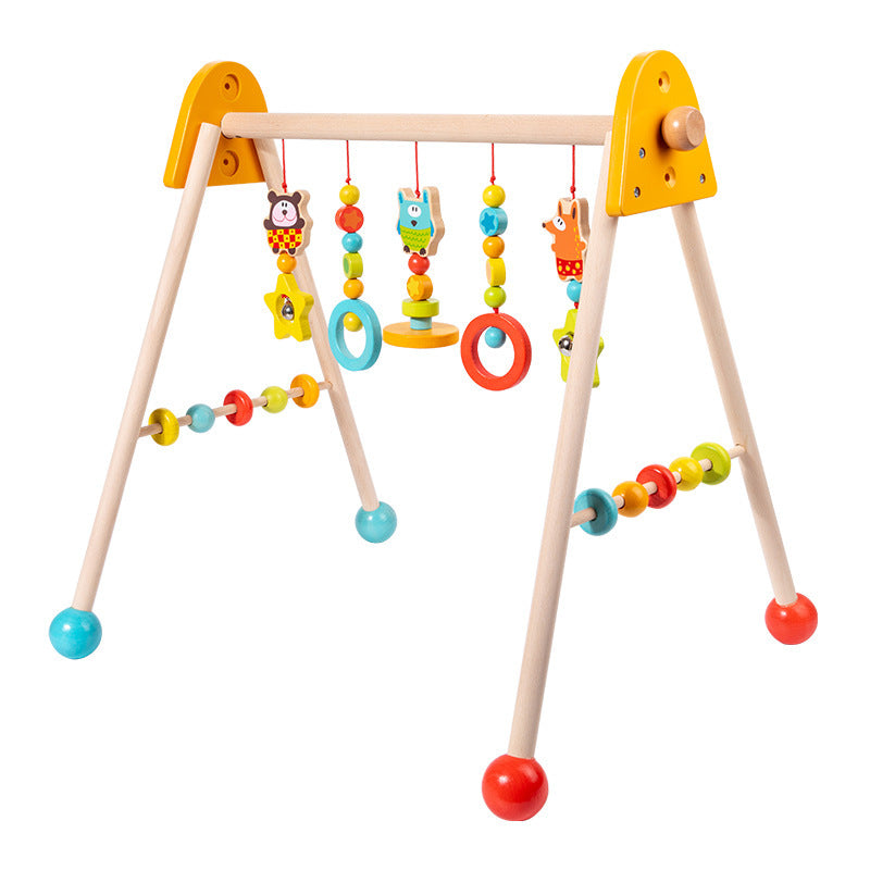 Wooden Newborn Fitness Equipment Pendant Rings