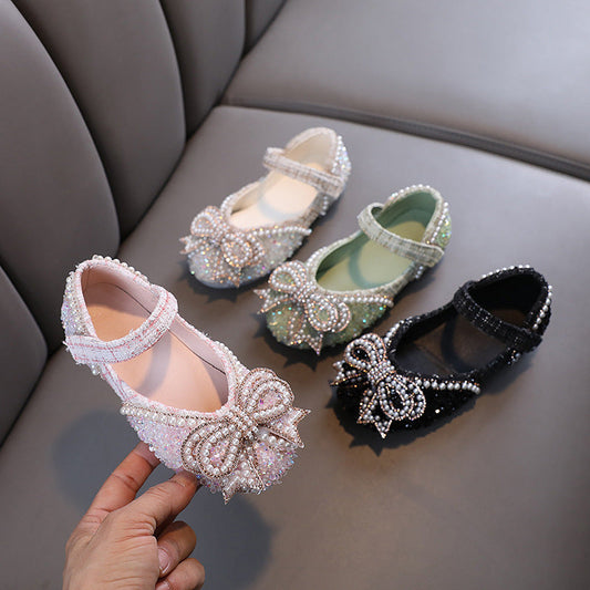 Bow Baby Princess Children's Single-layer Shoes