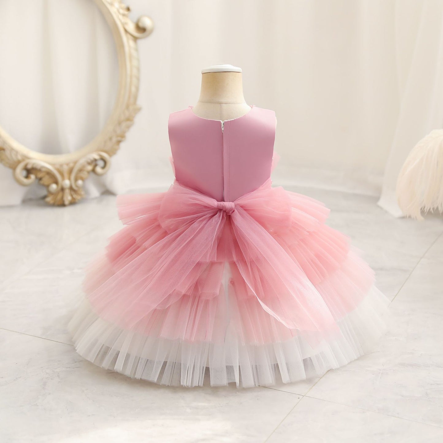 Children's Dress Color Matching Princess Dress Birthday Banquet Skirt