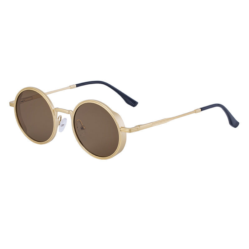 New Fashion Round Frame Sunglasses Men